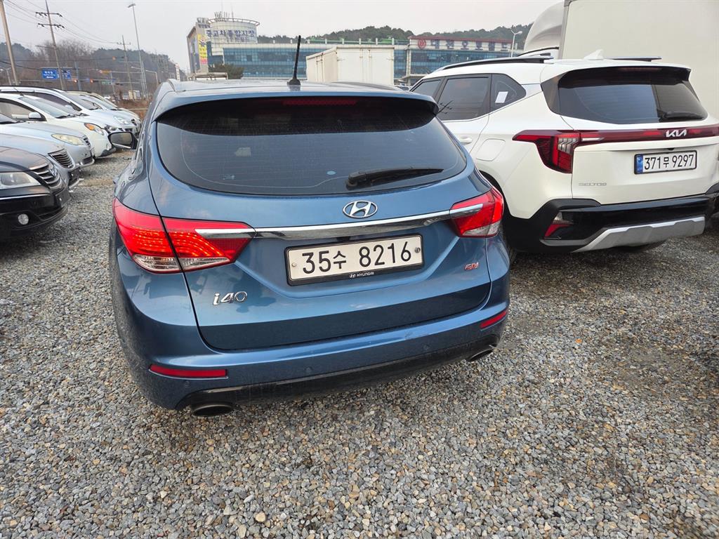 Used Korean vehicle on a dealer lot in South Korea