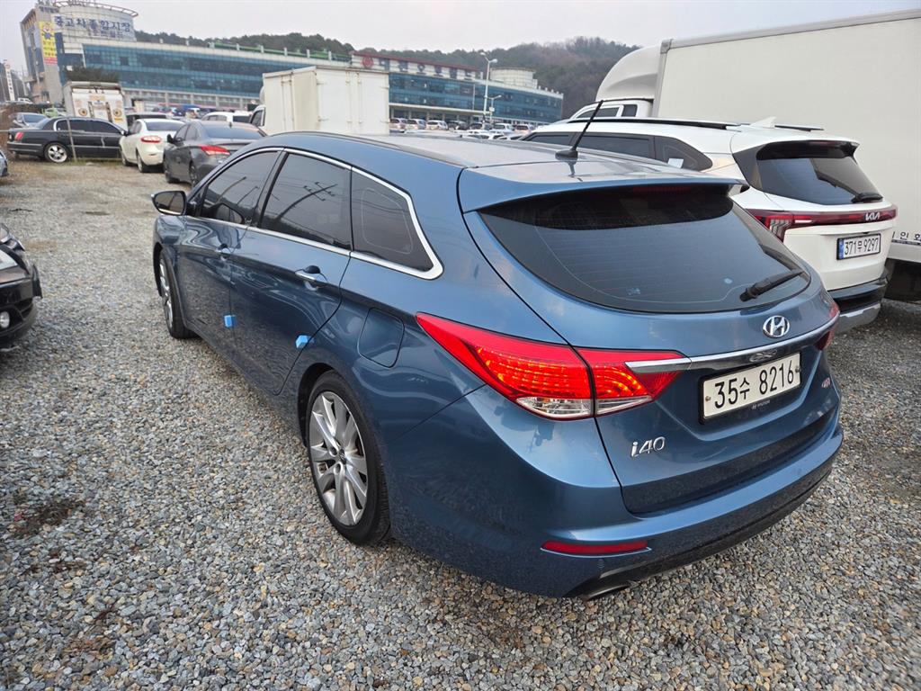 Used Korean vehicle on a dealer lot in South Korea