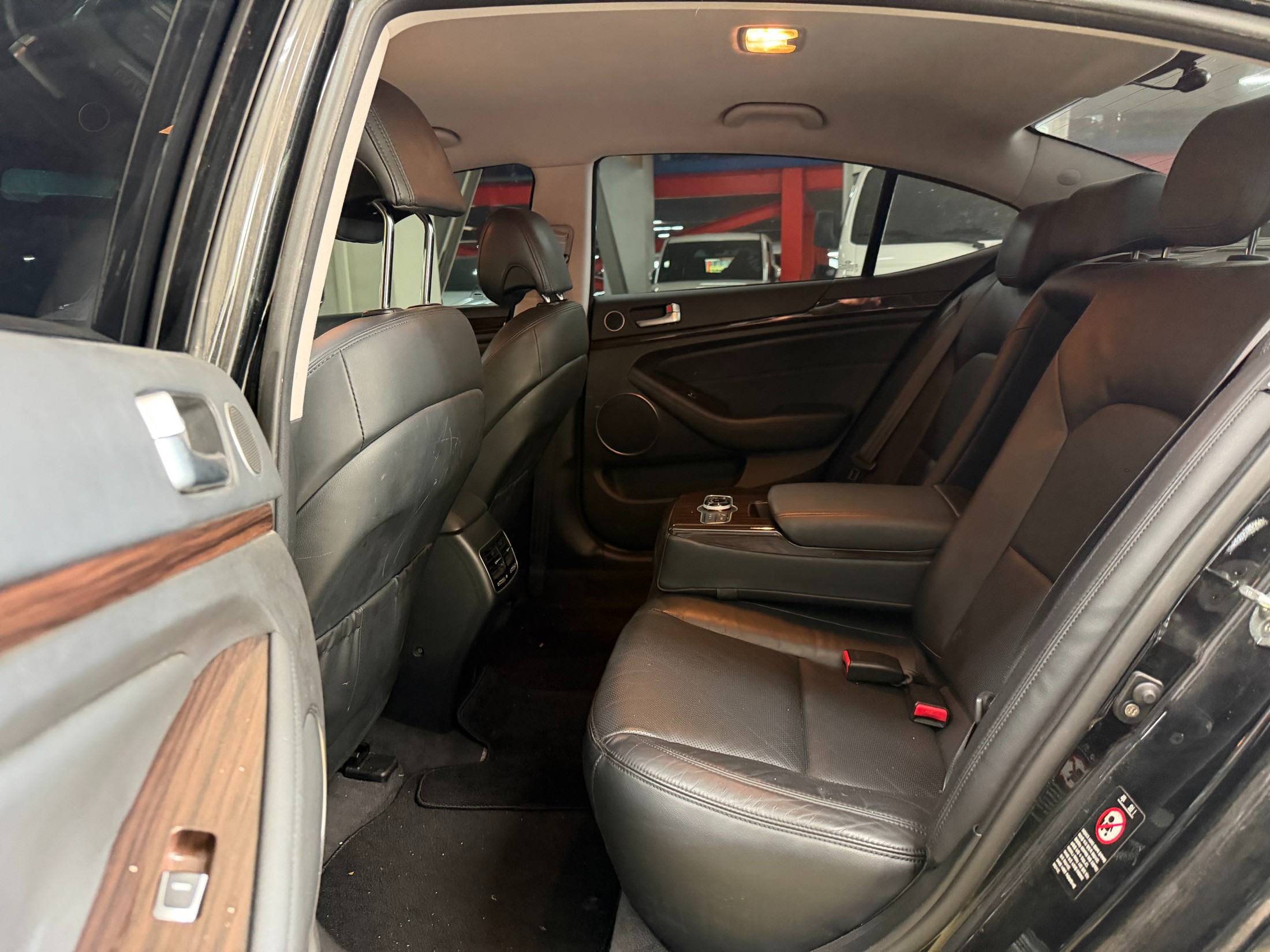 Used Korean vehicle on a dealer lot in South Korea